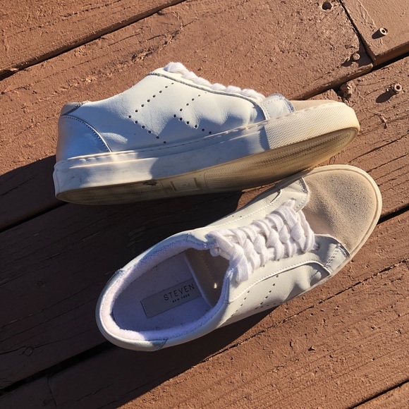 STEVE MADDEN Parody Leather Sneaker 8.5 - Picture 5 of 9